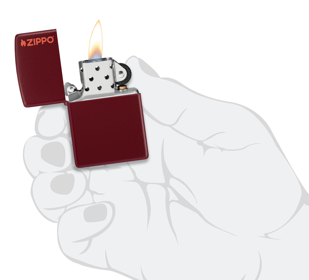 46021ZL Merlot with Zippo Logo