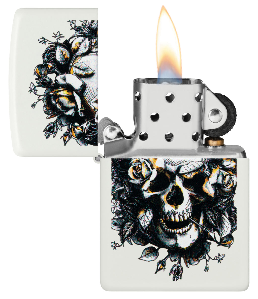 214 Skull and Roses Design