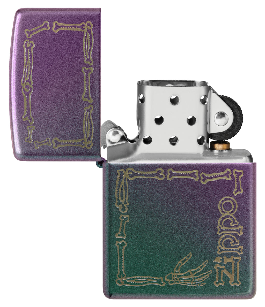 49146 Skeleton Zippo Design