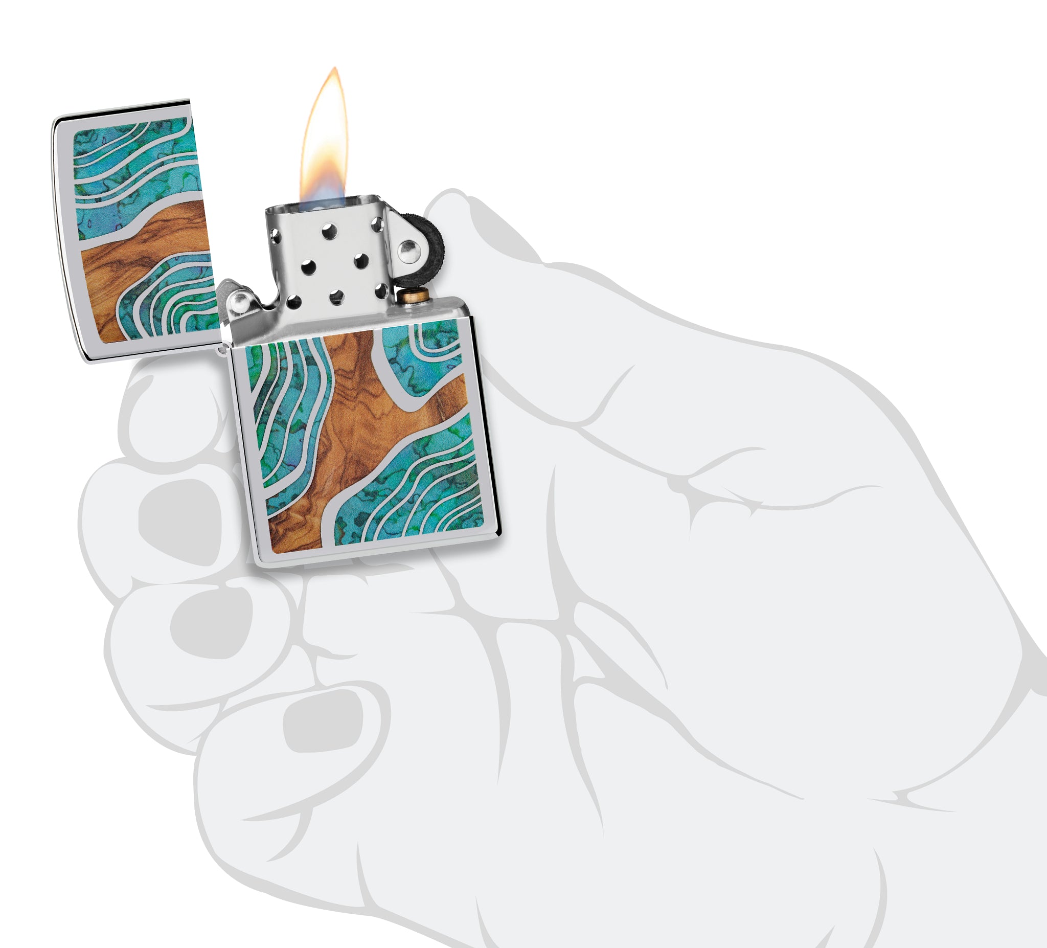 250 Wood and Shell Look Design