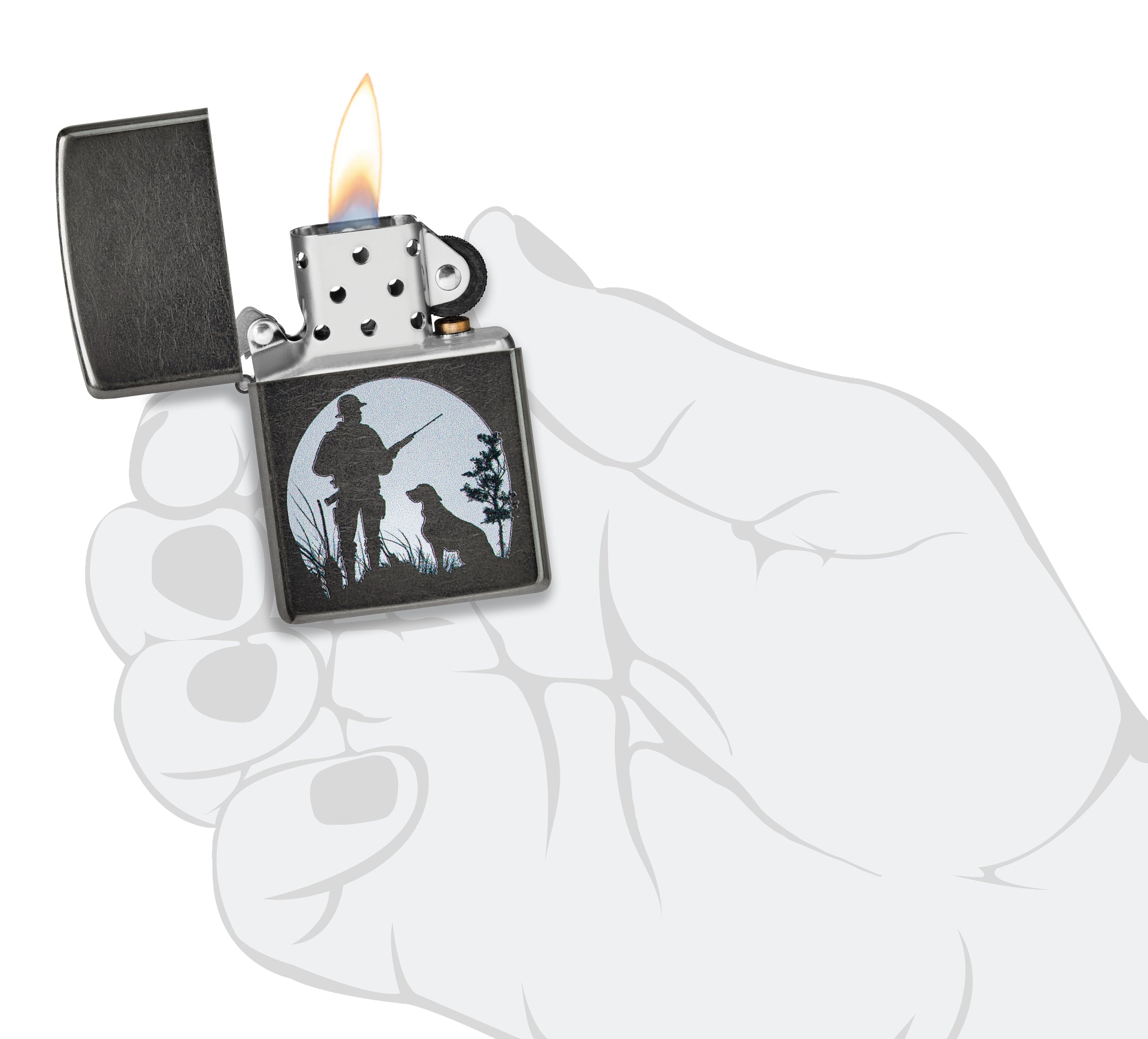 28378 Hunter With Dog Design 2