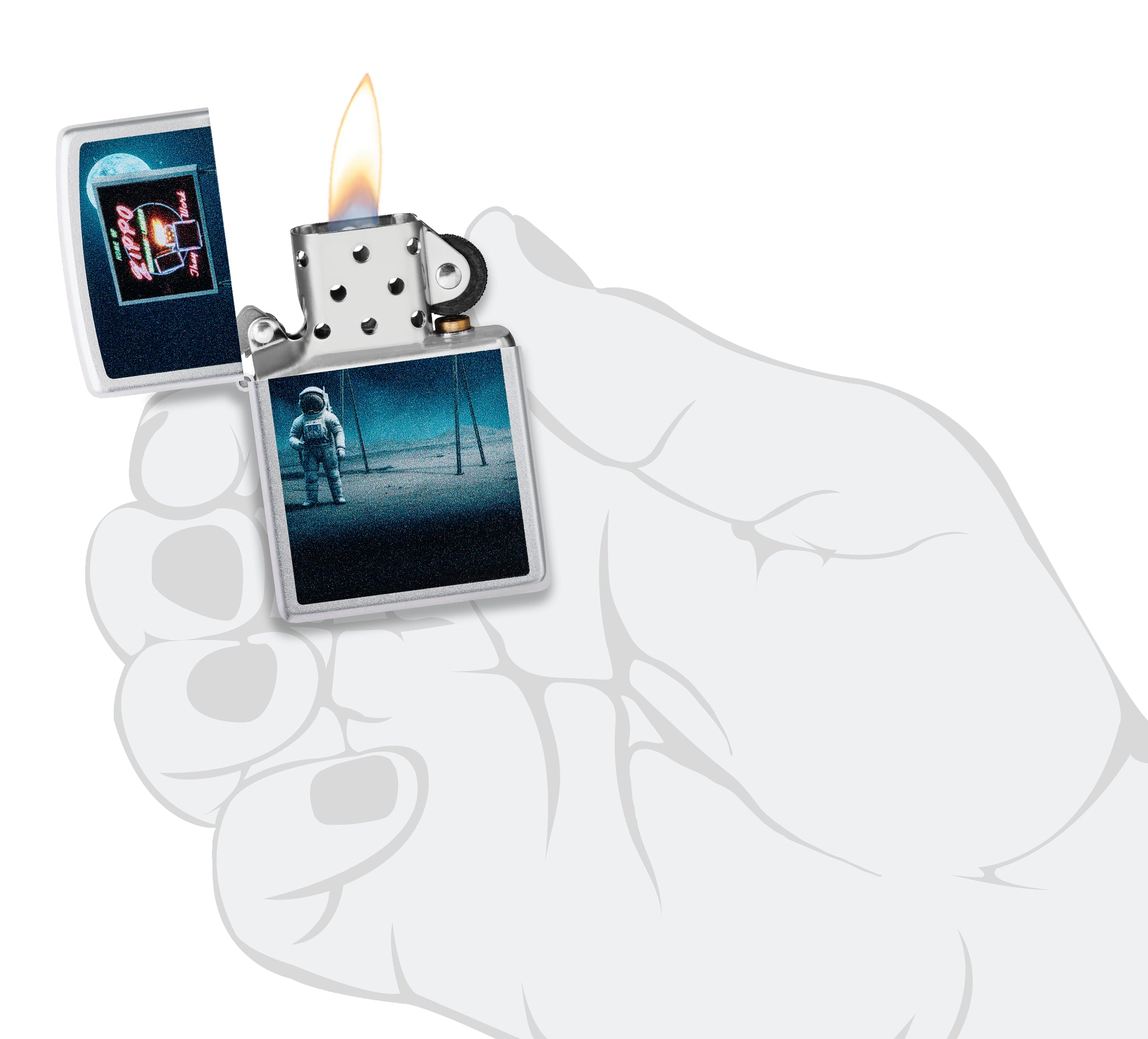 205 Zippo Sign Astronaut Design
