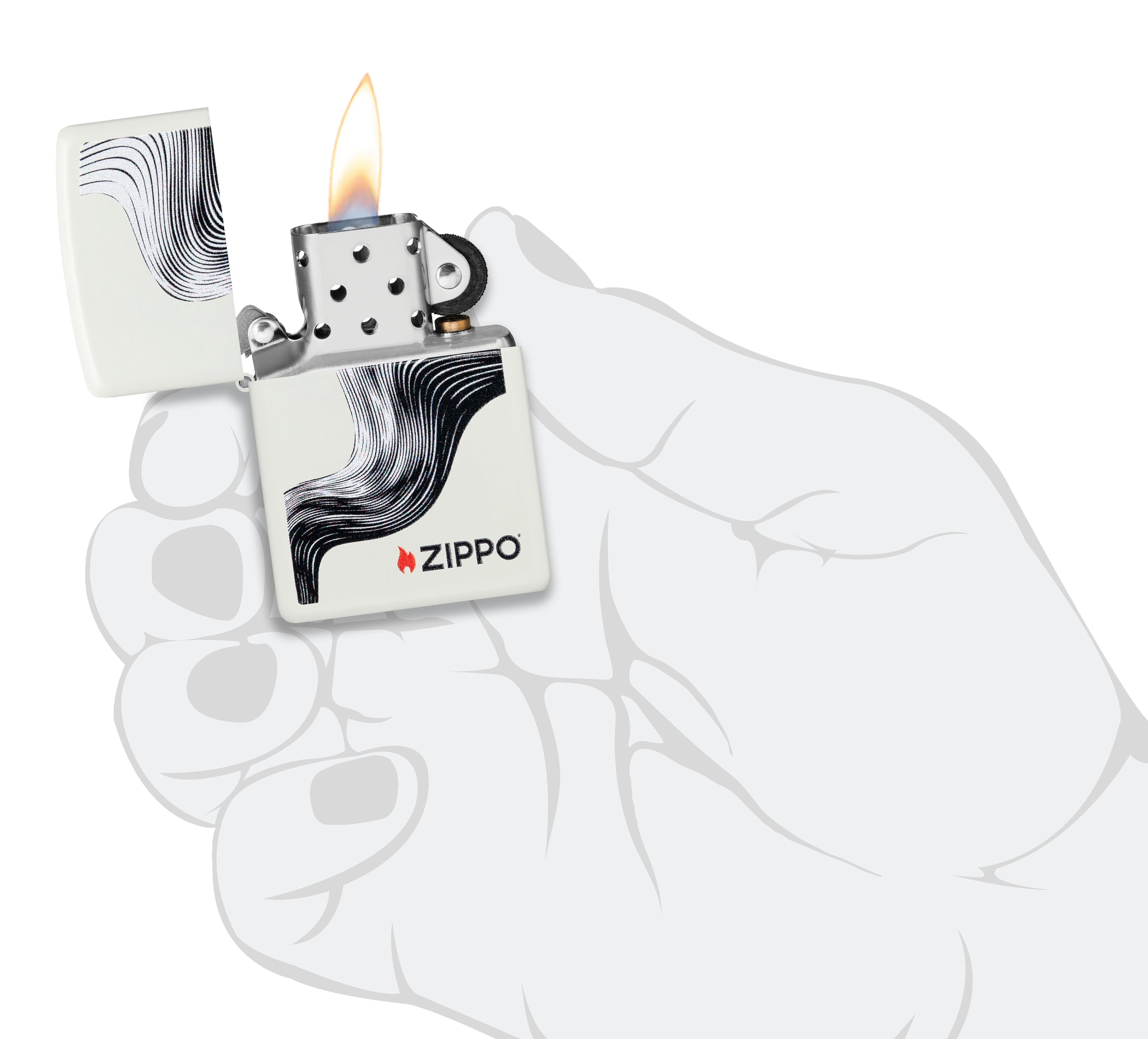 214 Zippo Swirl Design