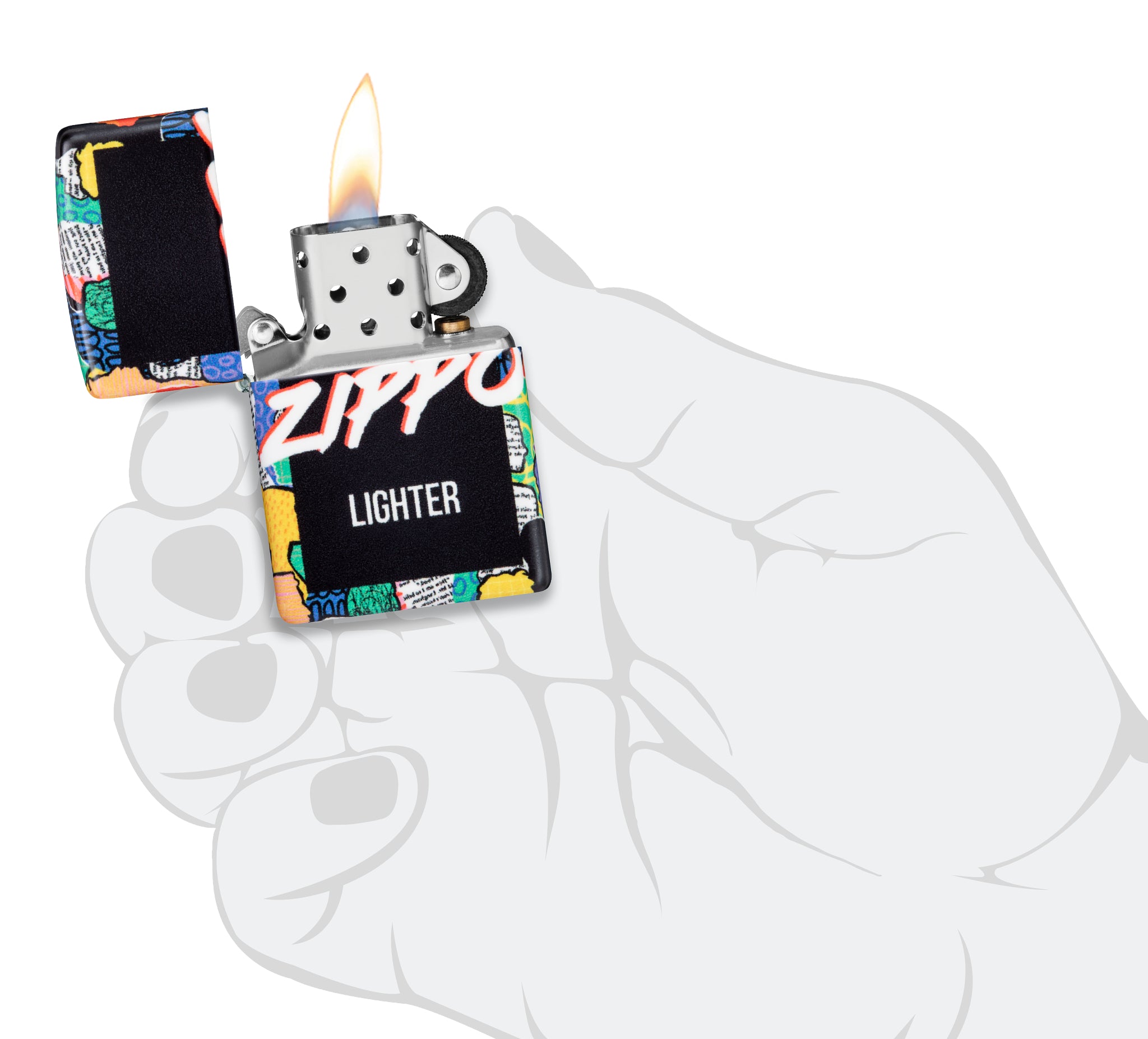 49352 Zippo Lighter Crowd Design