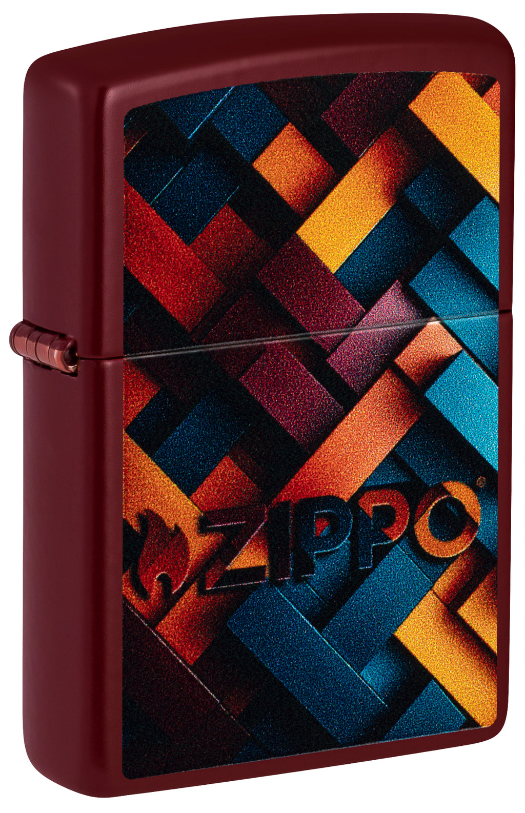 46021  Geometric Zippo Design
