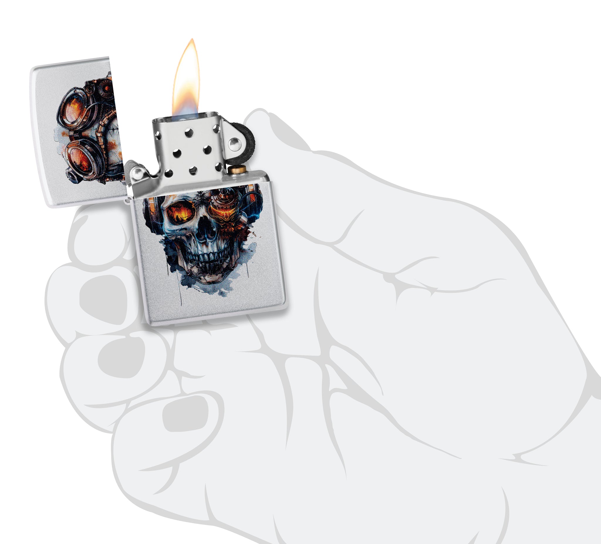 205 Steampunk Skull Design