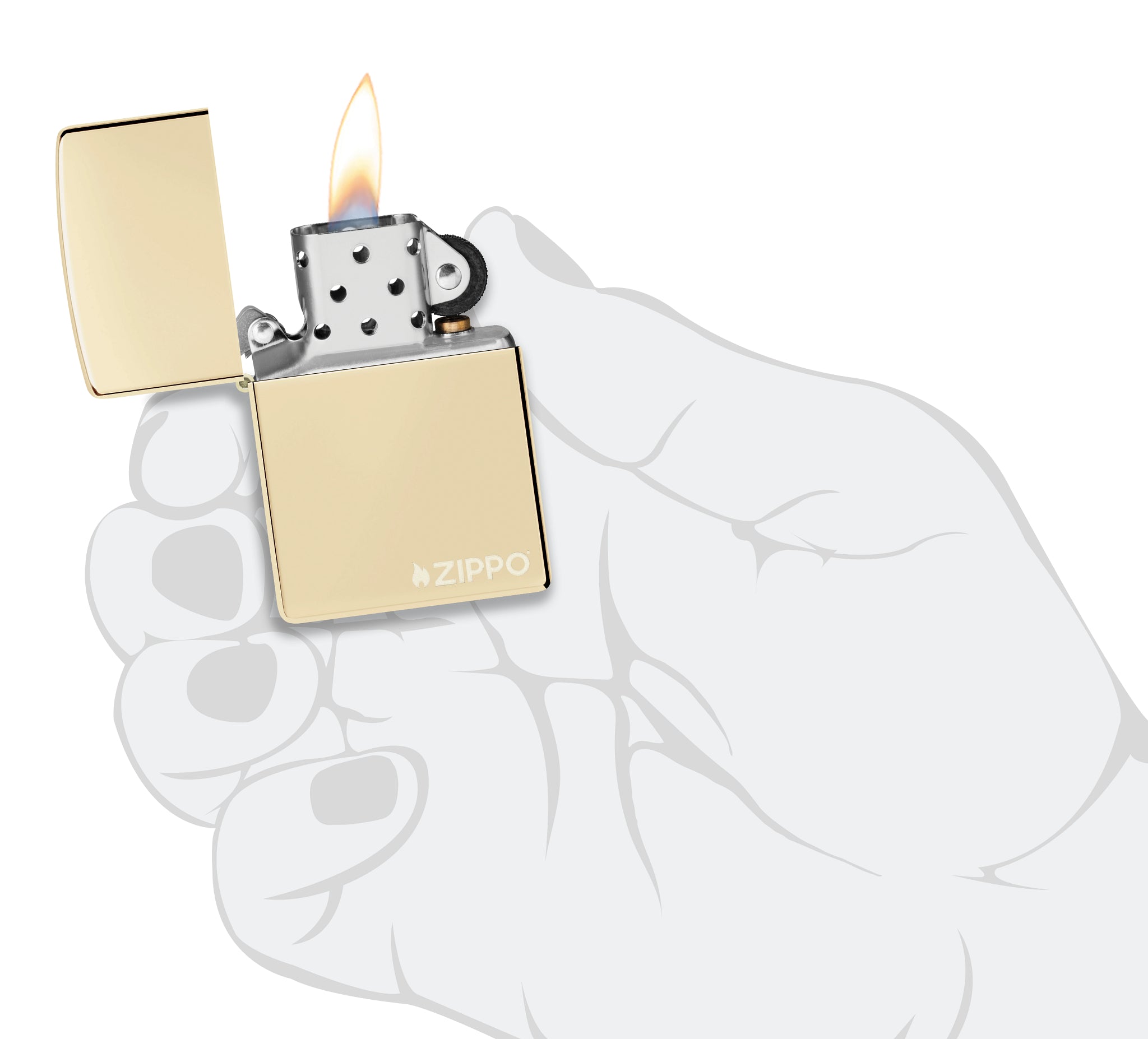 46682ZL Champagne with Zippo Logo