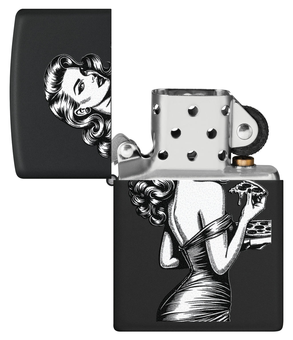 218 Pinup With Pizza Design