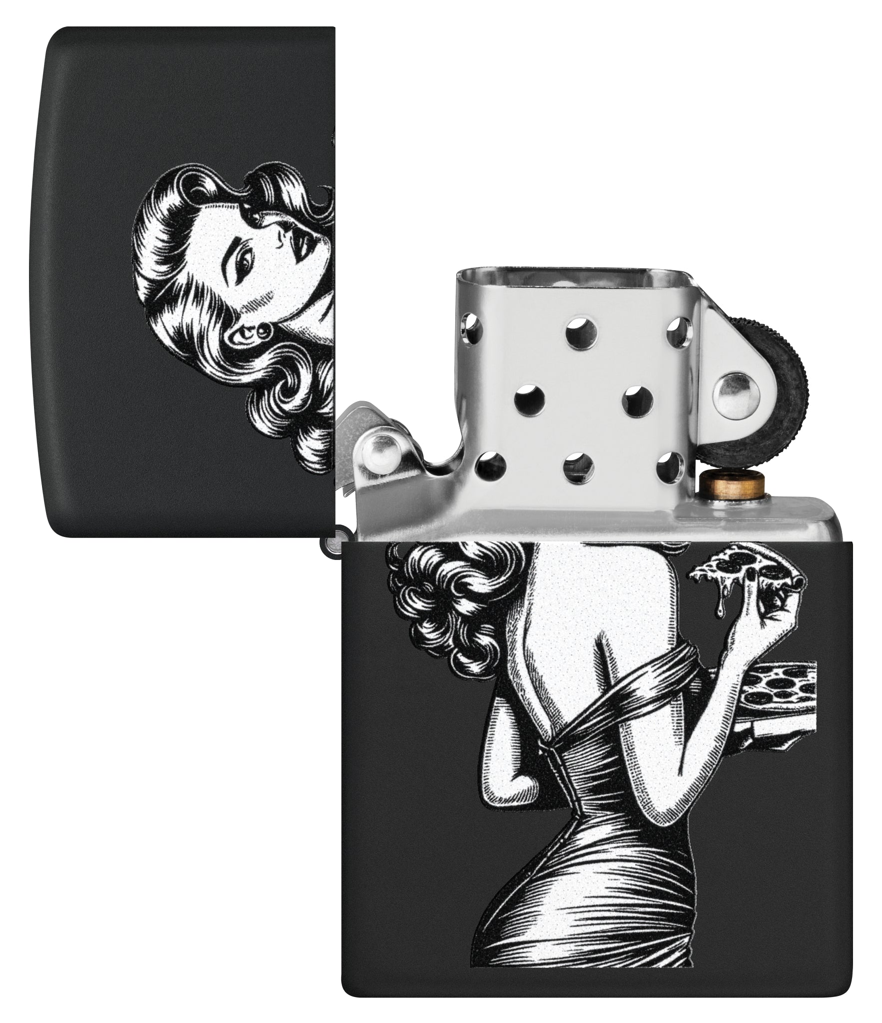 218 Pinup With Pizza Design