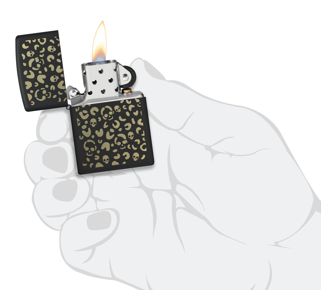 218 Skull Leopard Design