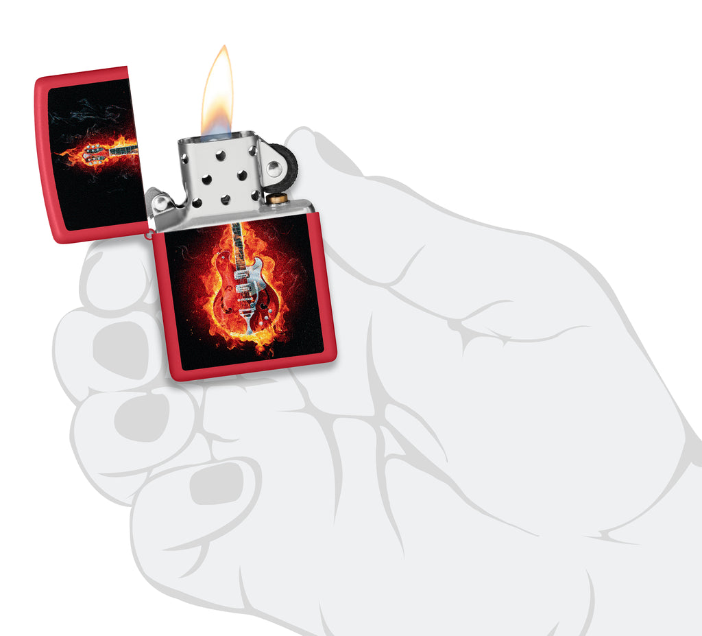 233 Burning Guitar Design