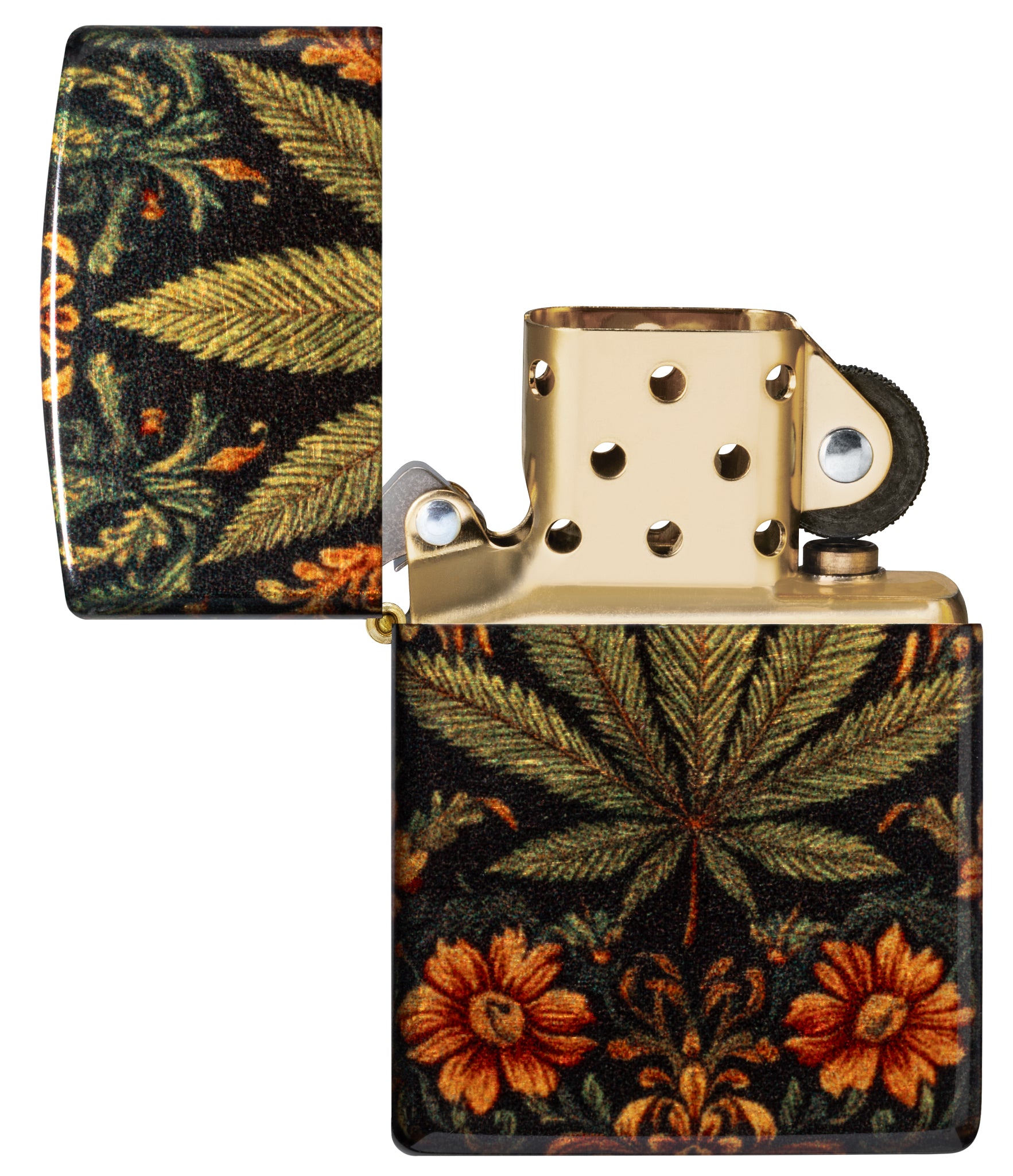 48458 Leaf and Flowers Design