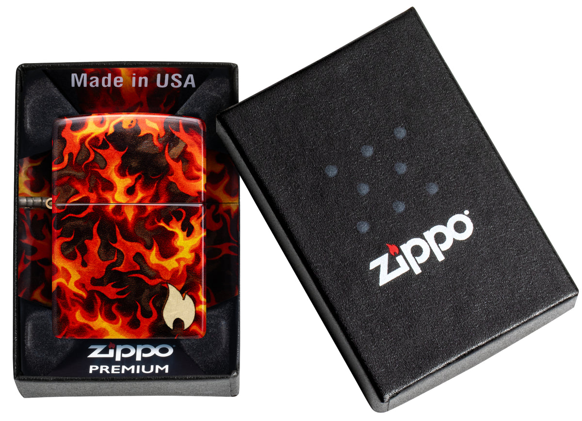 48458 Flaming Zippo