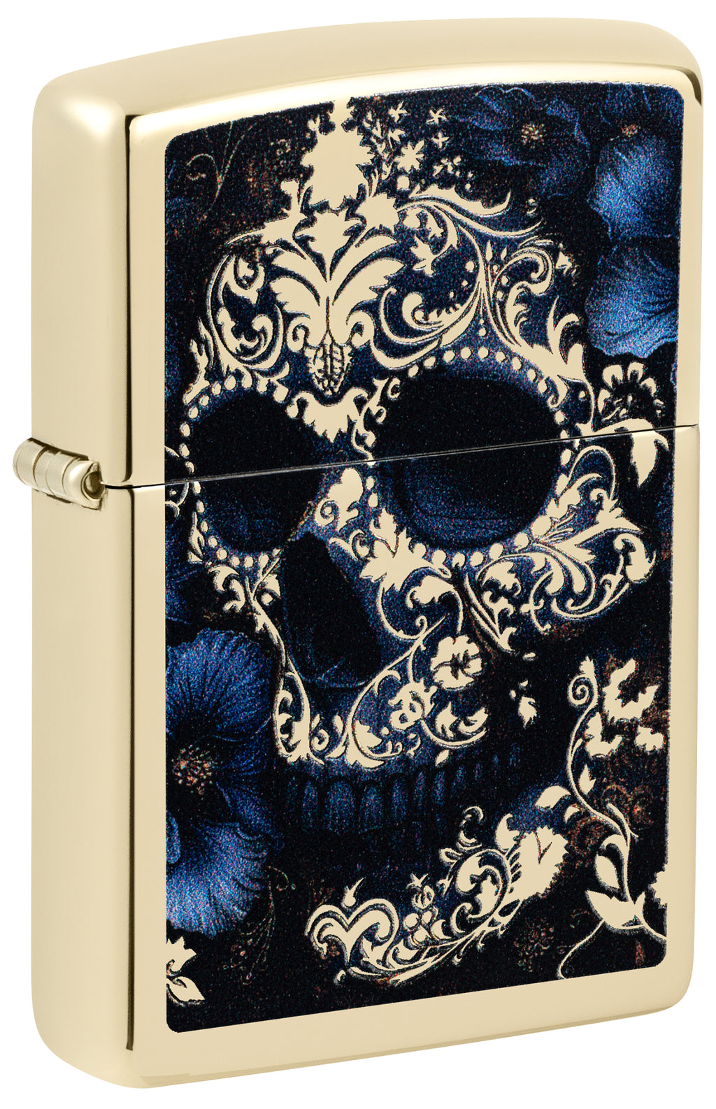 46682 Skull with Flowers Design