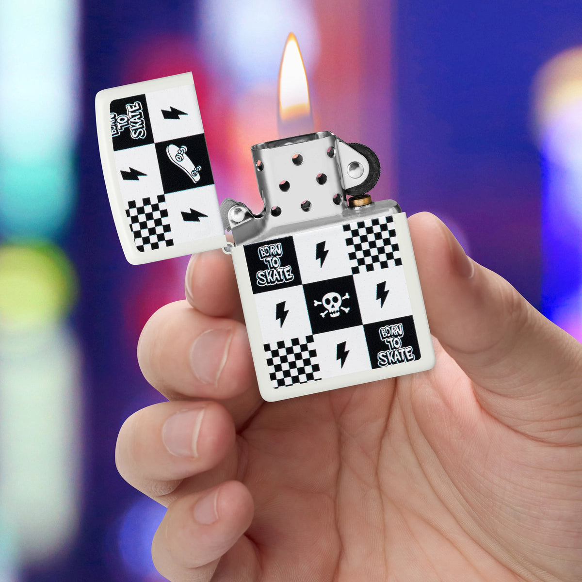 214 Skateboard Checkers Design