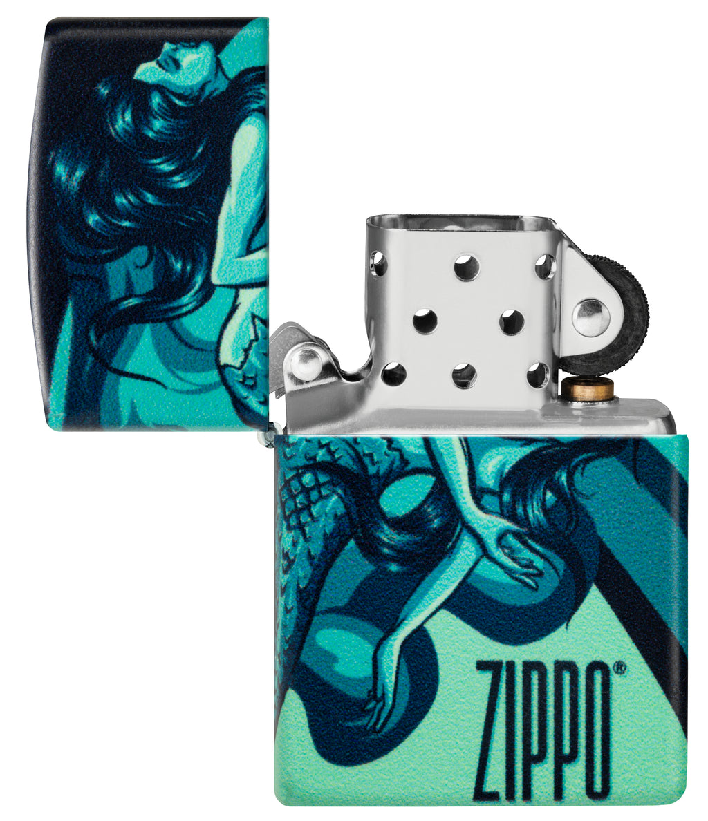 49352 Mermaid Zippo Design