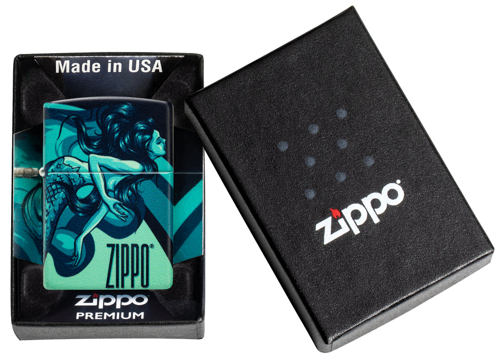49352 Mermaid Zippo Design