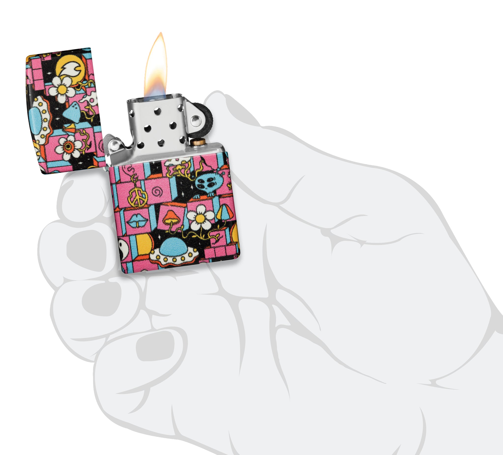 49193 Abstract Zippo Design