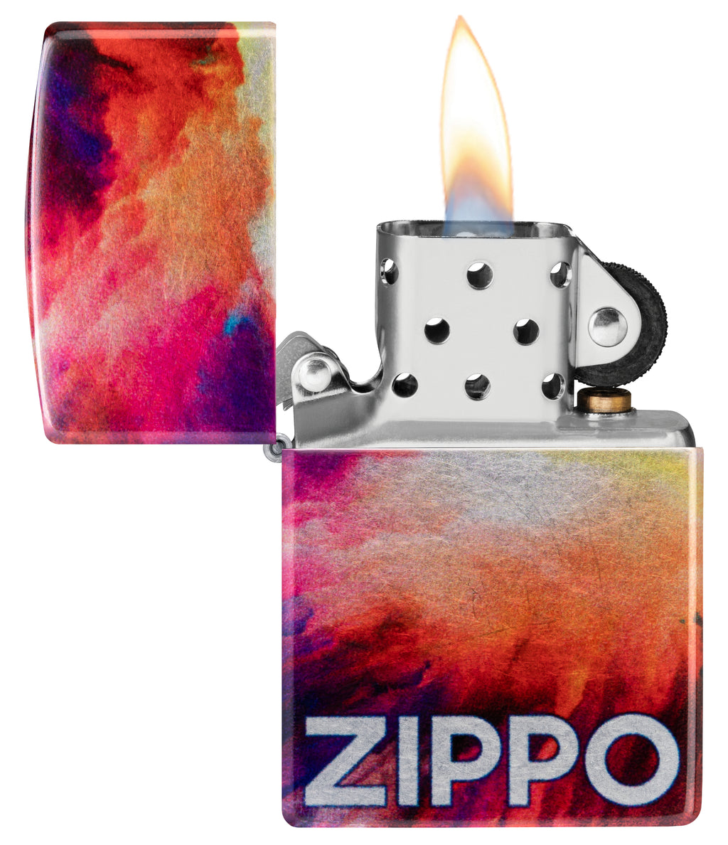 48459 Tie Dye Zippo Design
