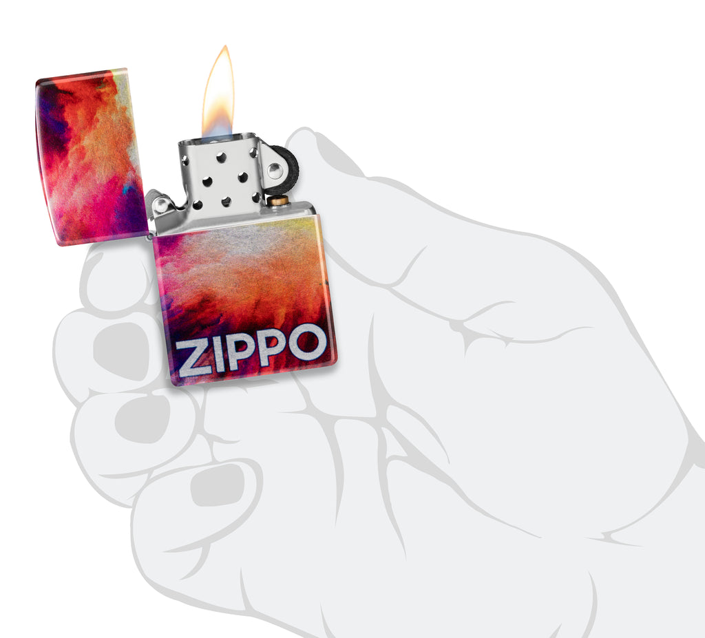 48459 Tie Dye Zippo Design