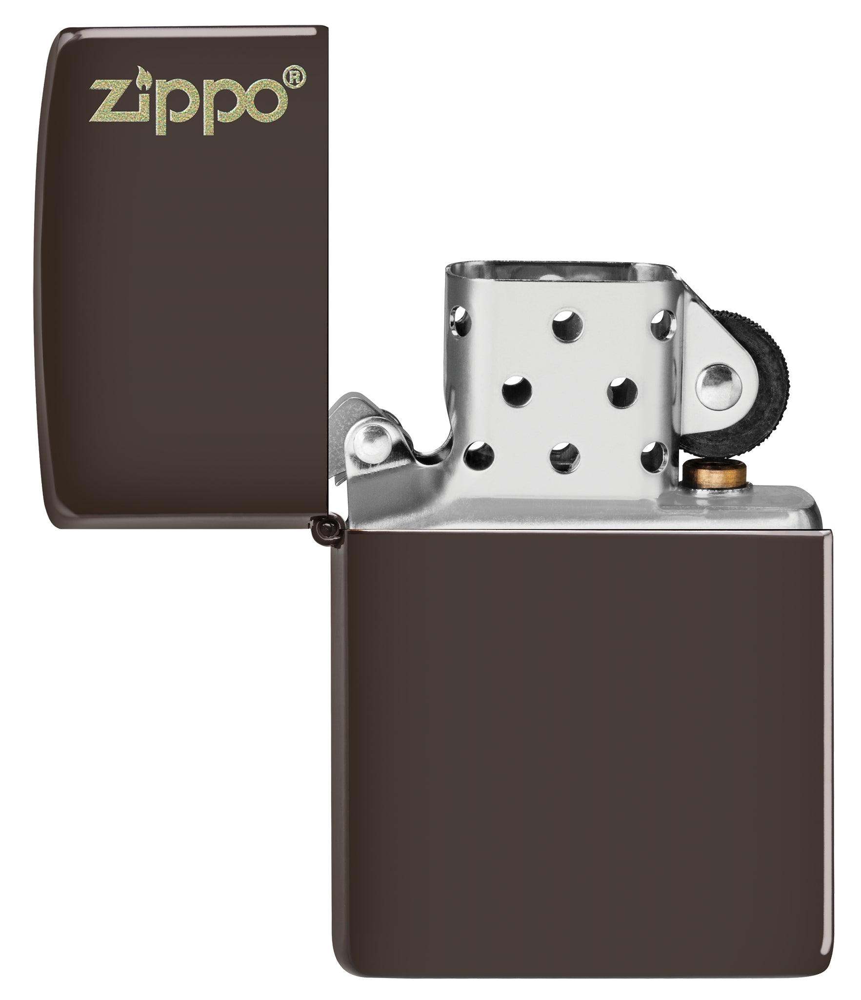 49180ZL Brown Matte with Zippo Logo