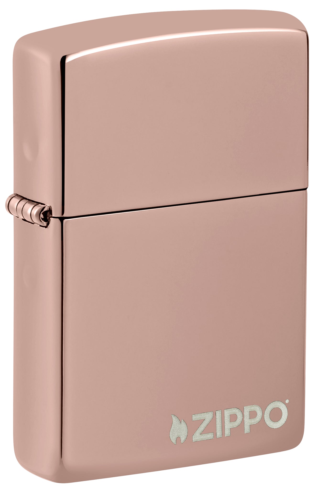 49190ZL High Polish Rose Gold with Zippo Logo