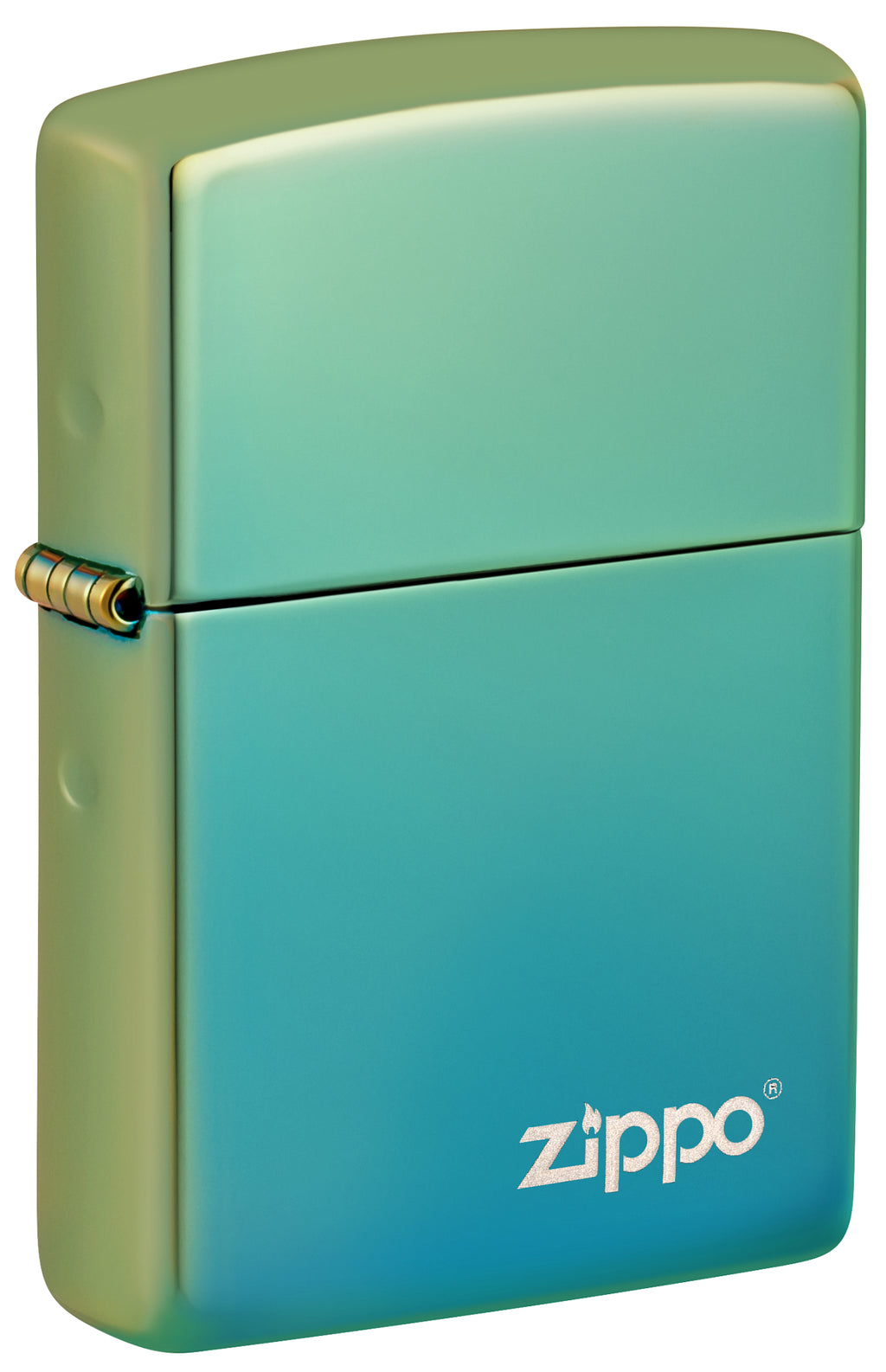 49191ZL High Polish Teal with Zippo Logo