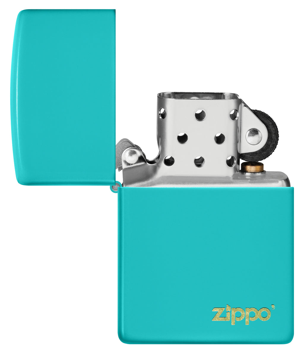 49454ZL Flat Turquoise with Zippo Logo