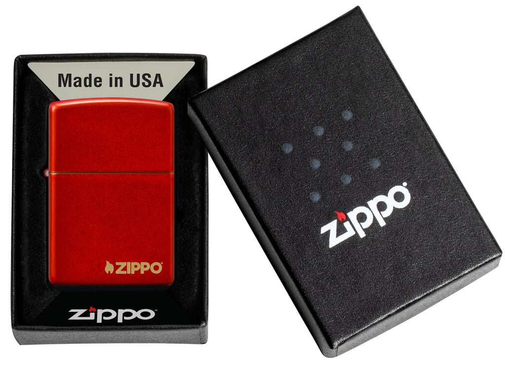 49475ZL Metallic Red with Zippo Logo