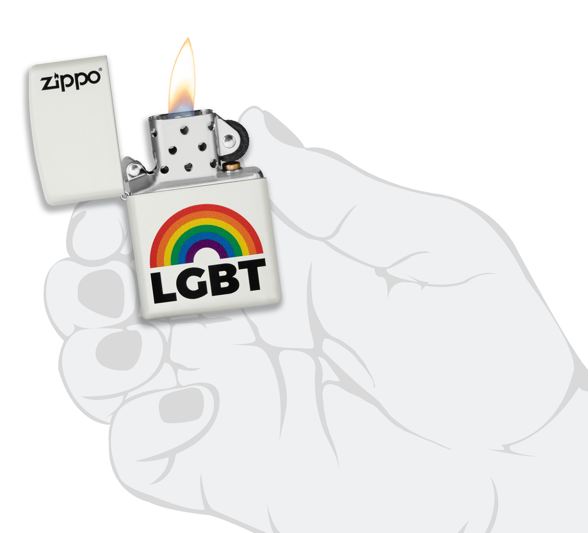 214 Zippo Rainbow Design