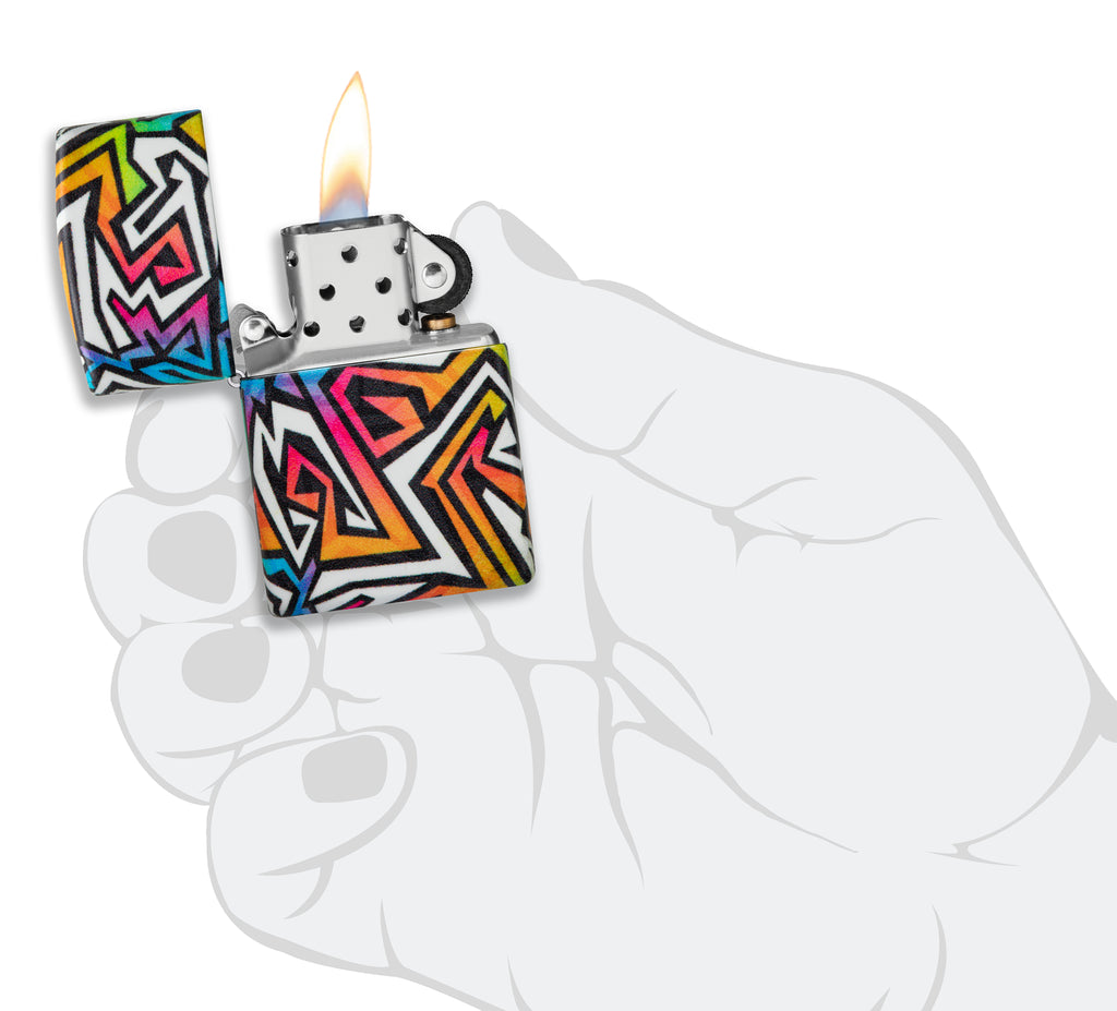 49352 Zippo Colorful Graffiti Design
