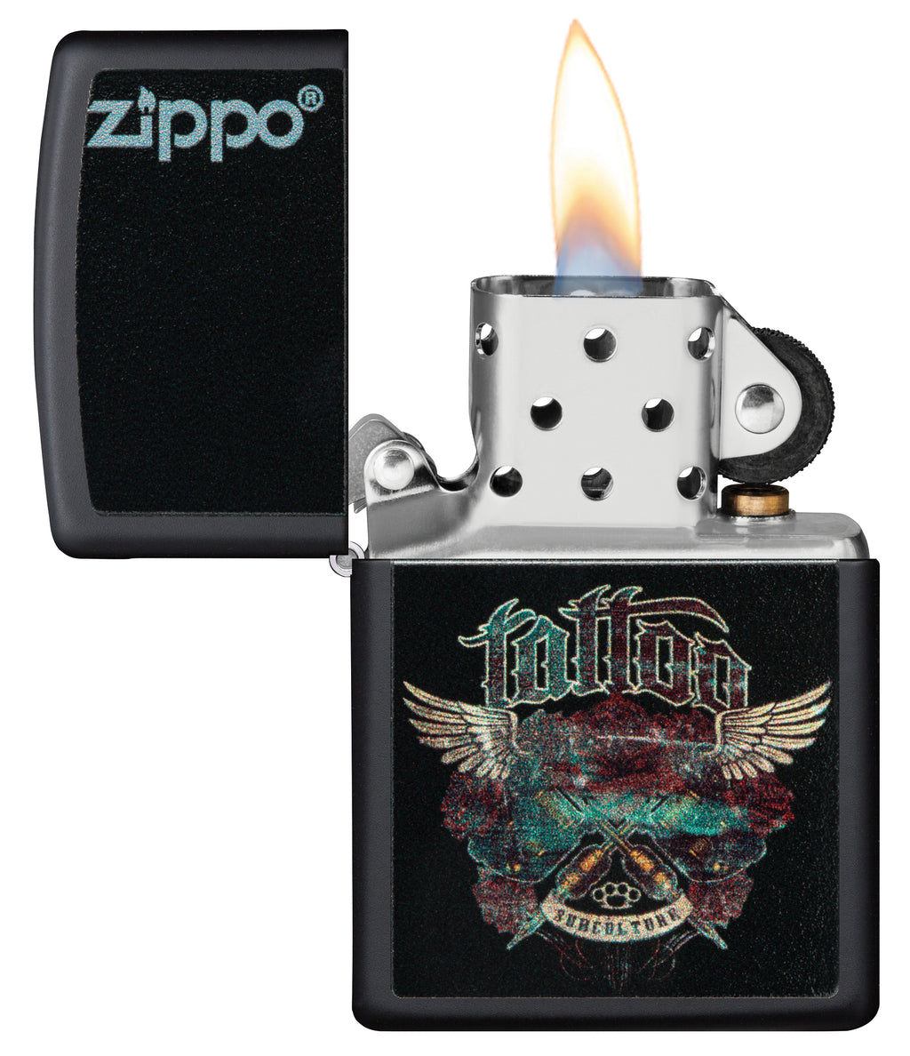218 Zippo Tattoo Design