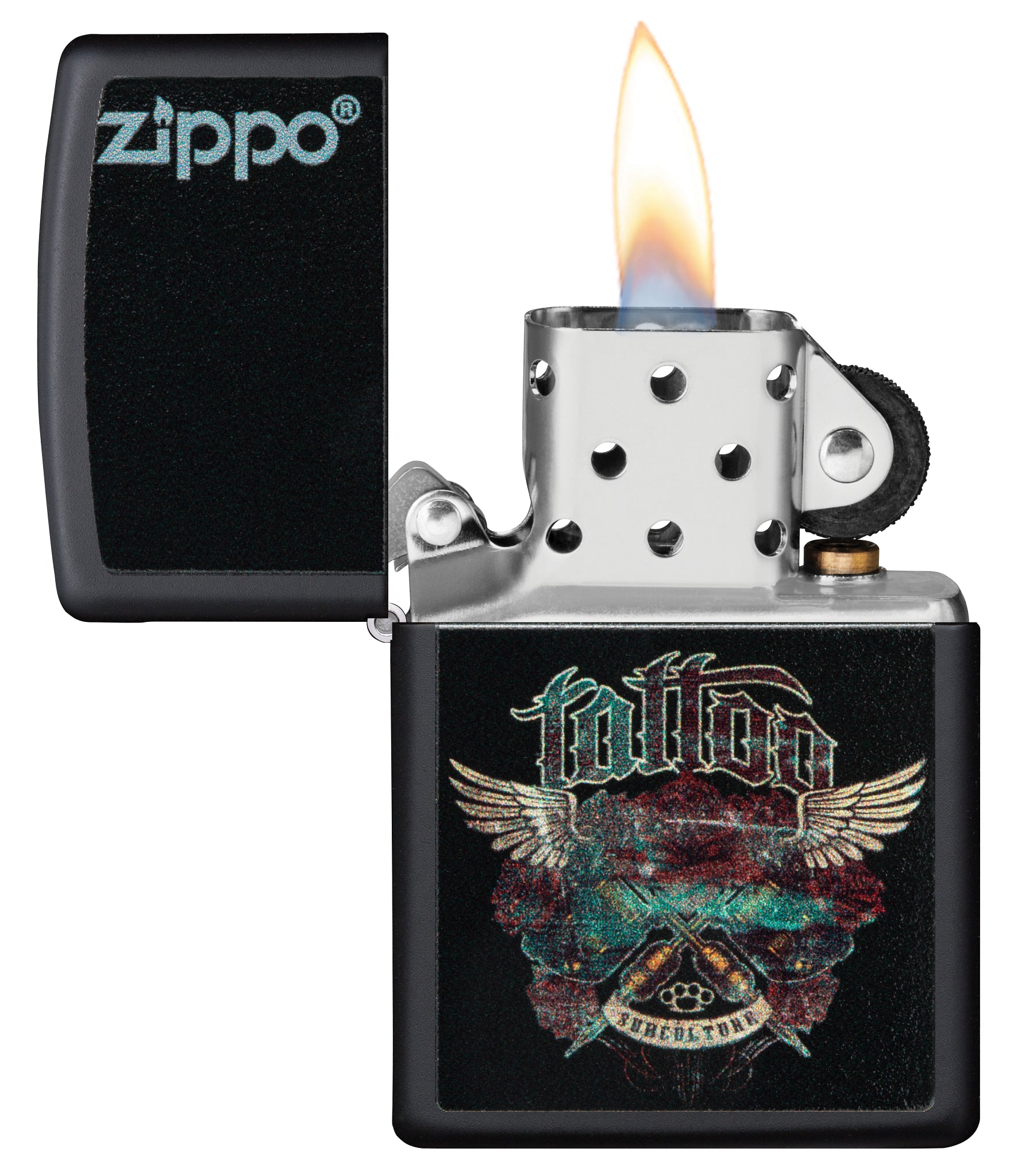 218 Zippo Tattoo Design