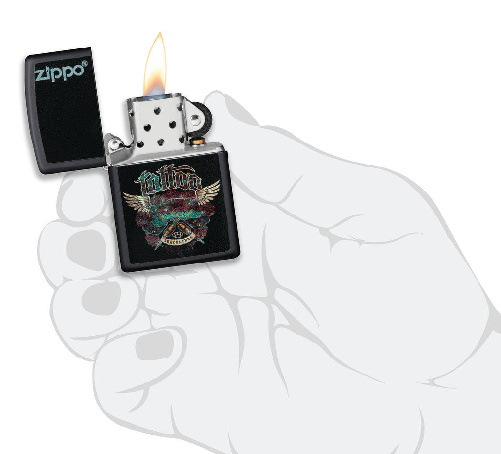 218 Zippo Tattoo Design