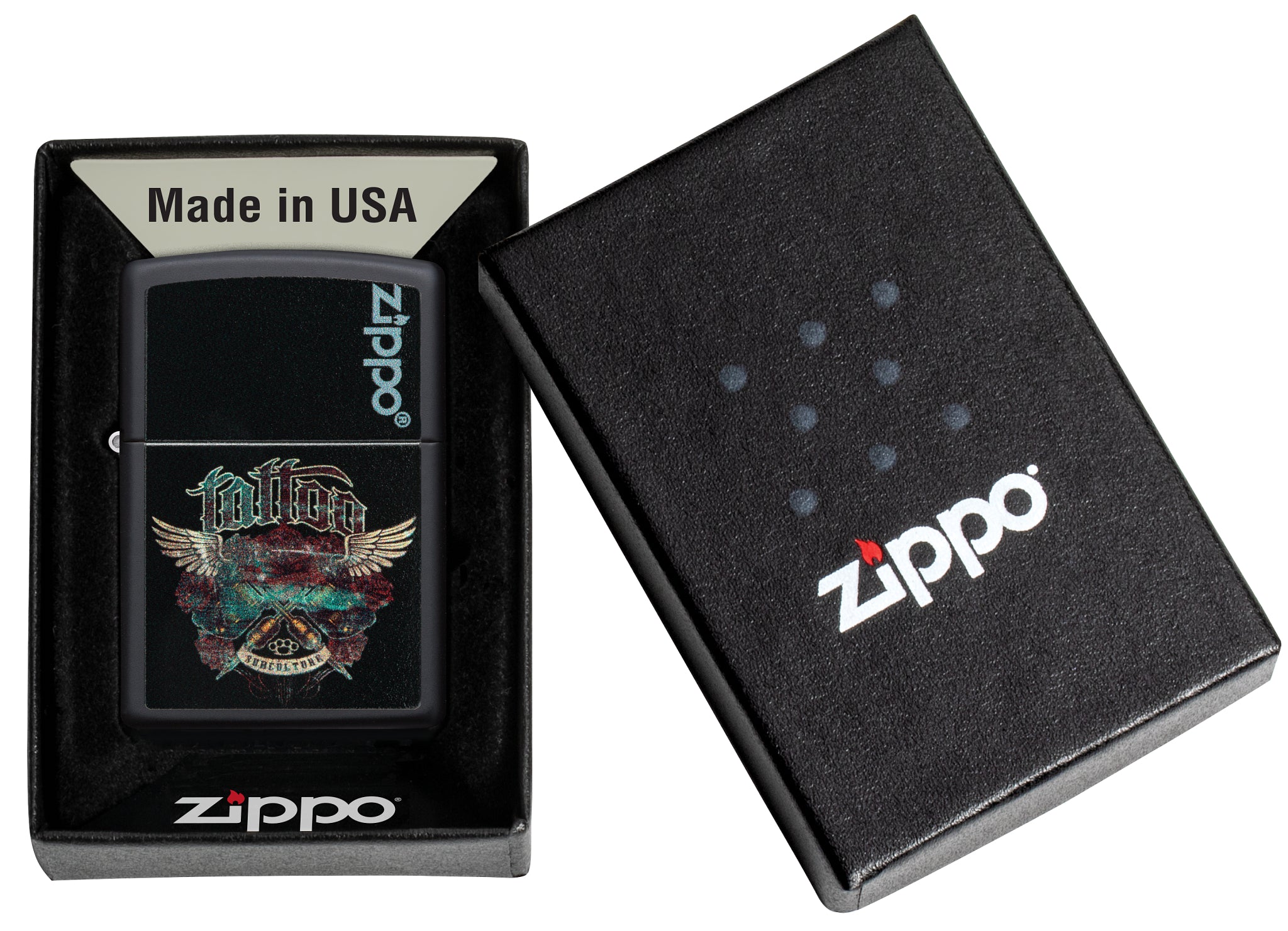 218 Zippo Tattoo Design