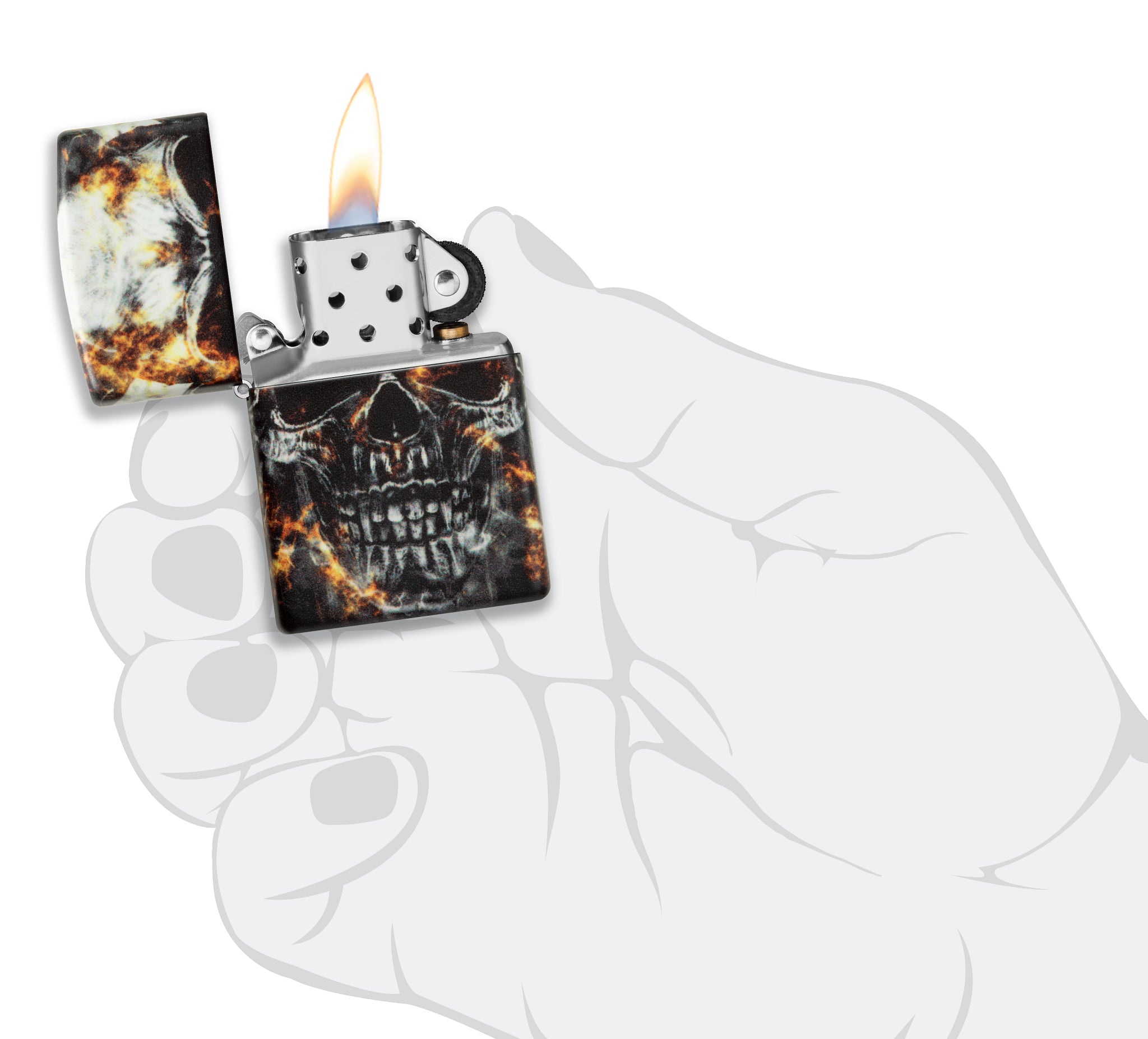 49352 Smokey Skulls Design