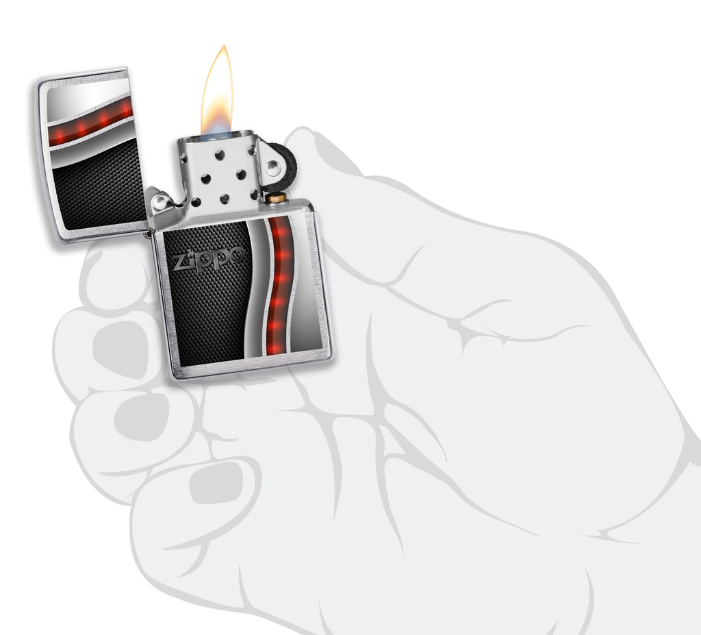 Zippo Red Black Design