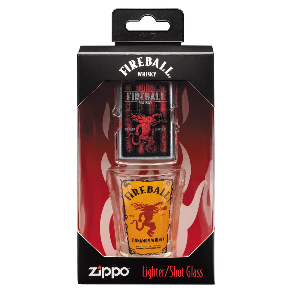 207 Fireball Ltr & Shot Glass Combo