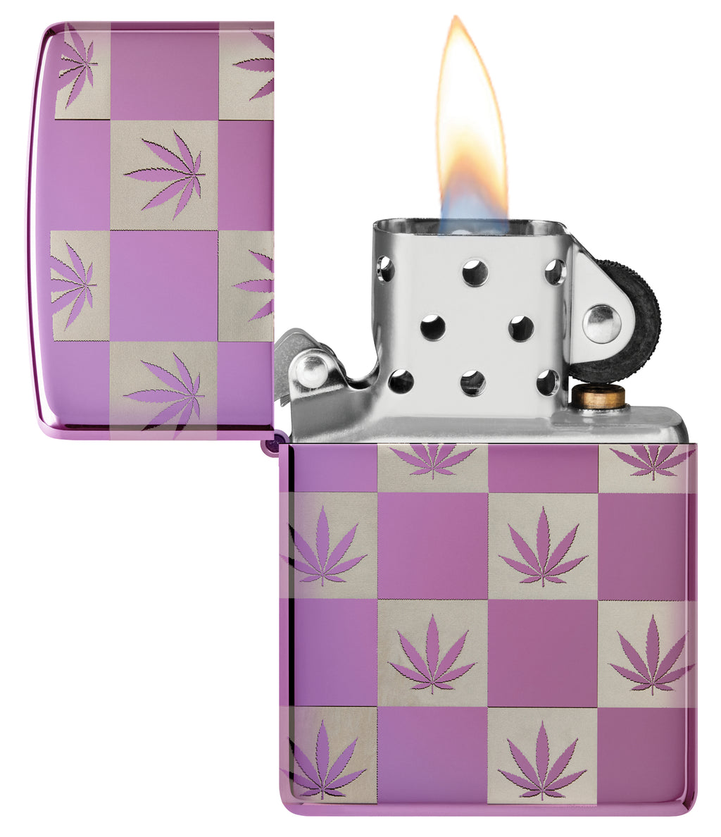 24747 Checkered Cannabis Design
