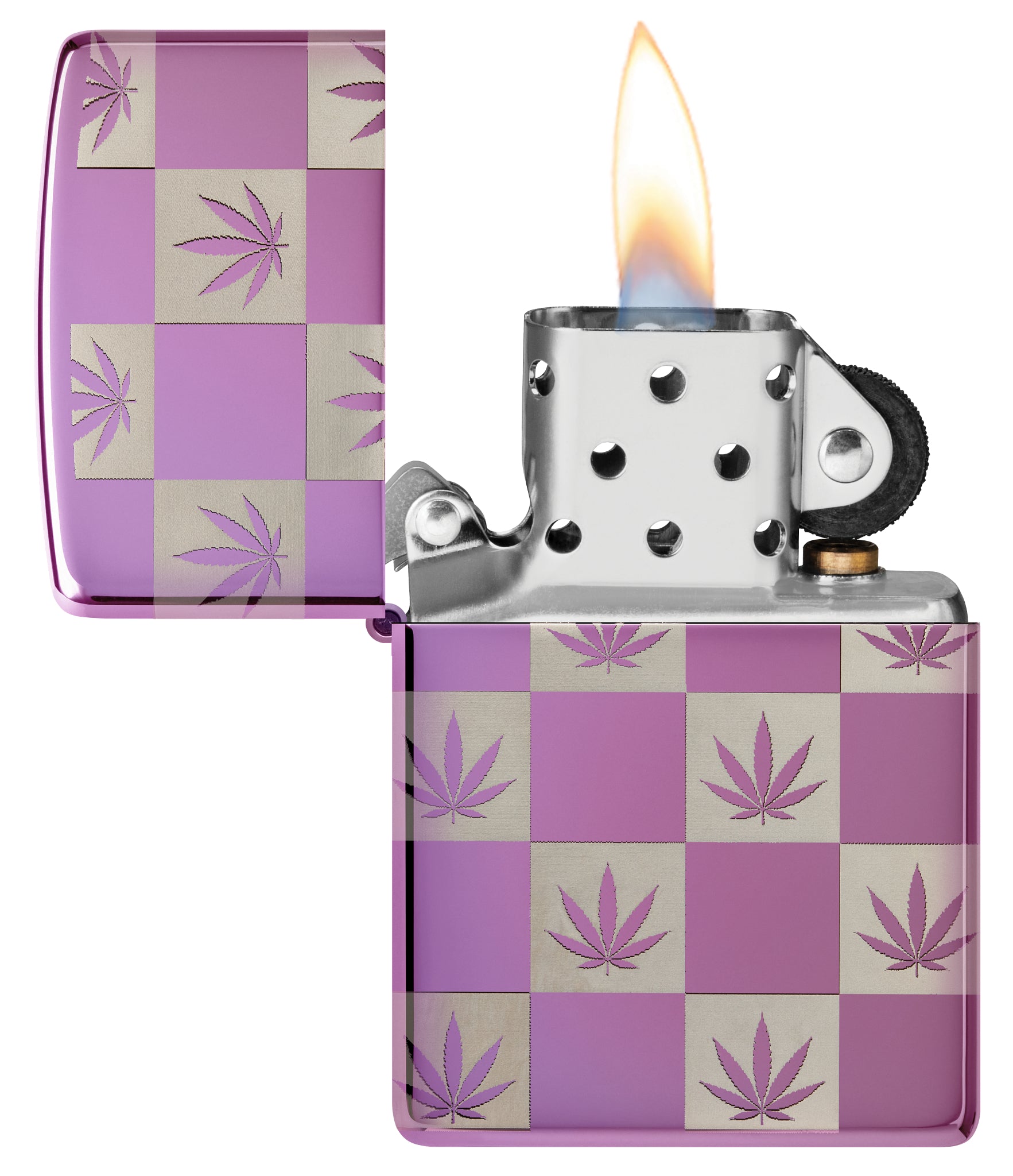24747 Checkered Cannabis Design