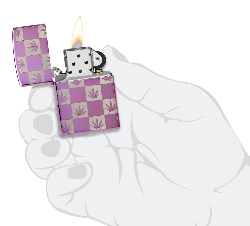 24747 Checkered Cannabis Design