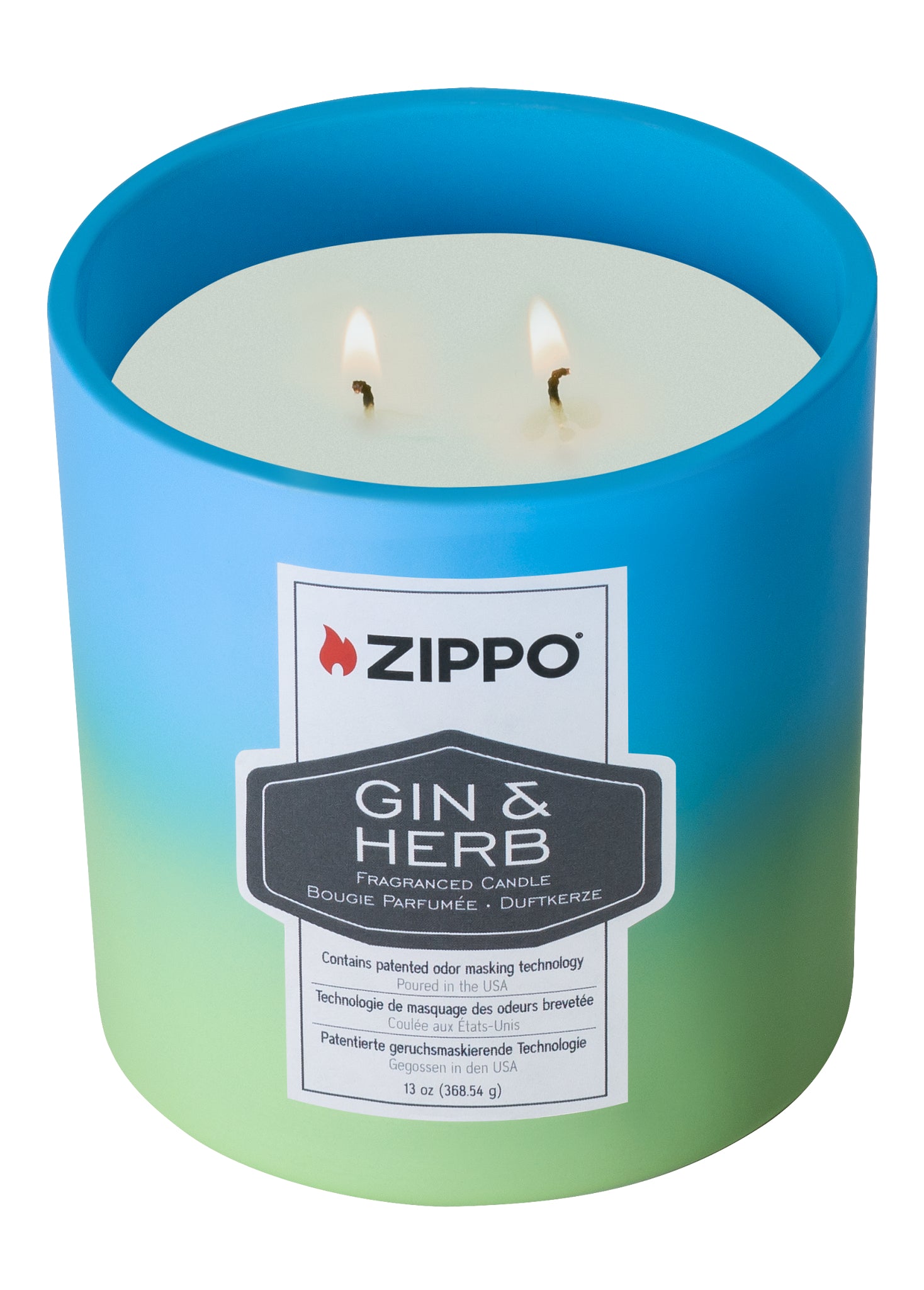 Zippo Odor Masking Candle - Gin & Herb - DE/FR/EN