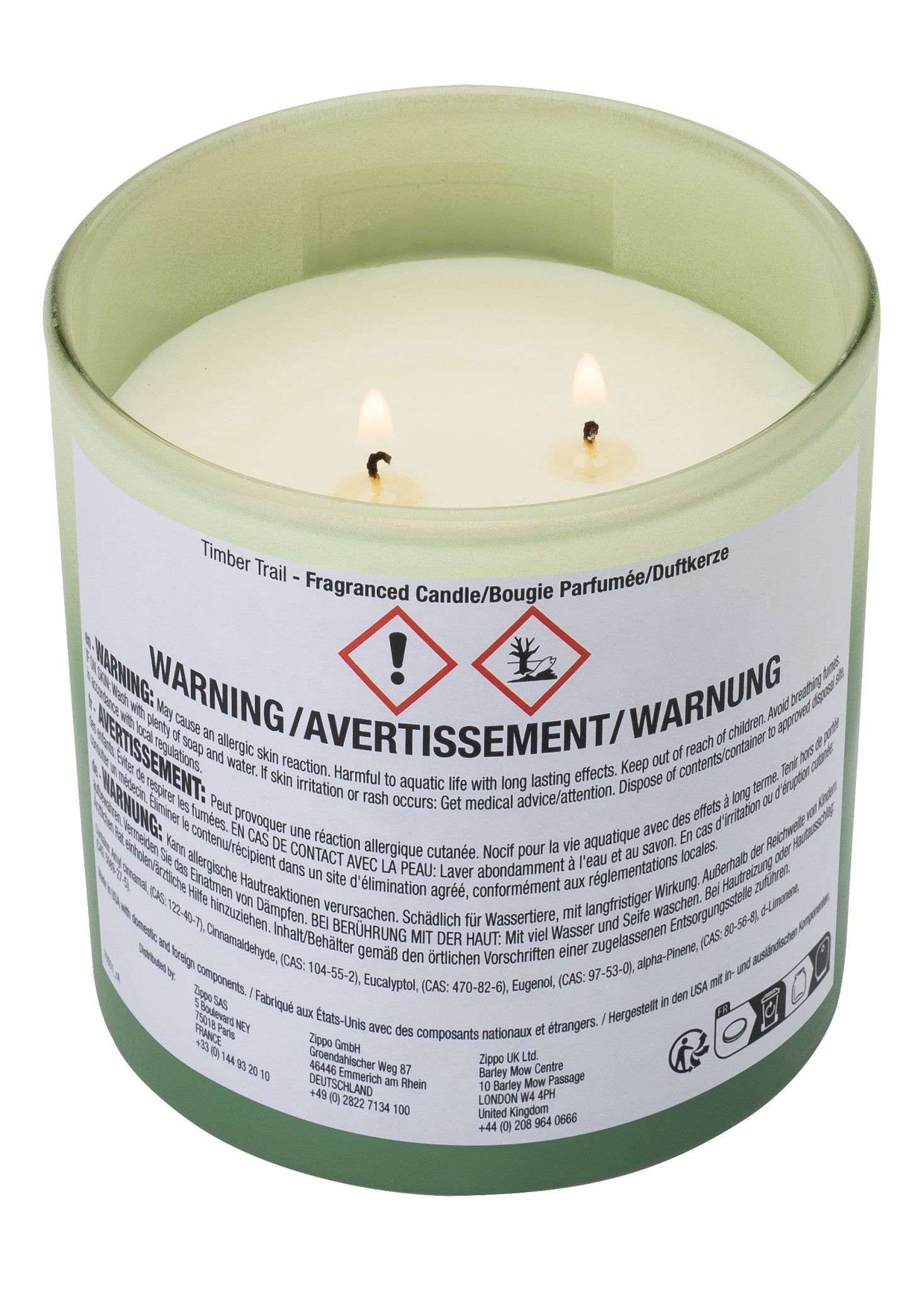 Zippo Odor Masking Candle - Timber Trail - DE/FR/EN