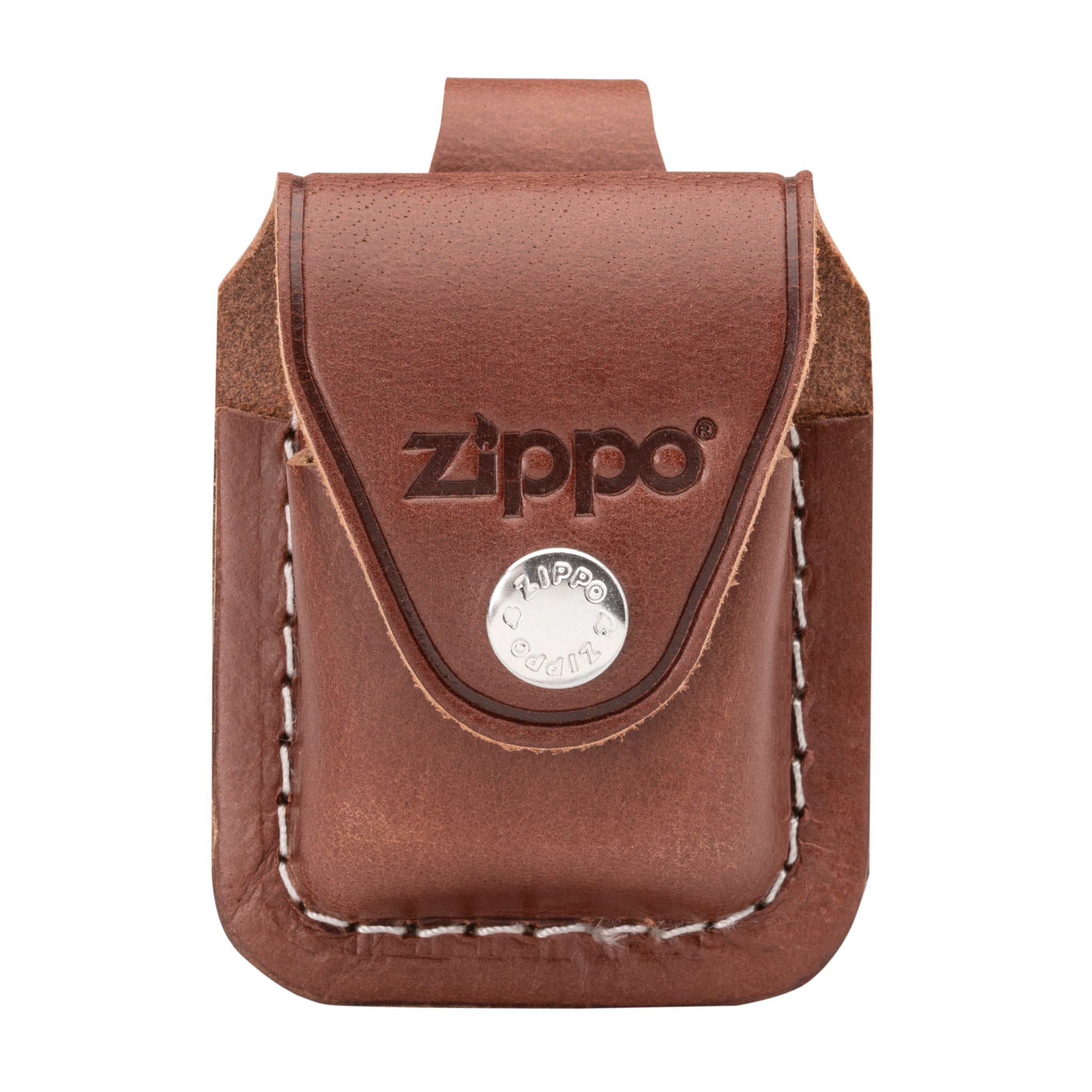 ZIPPO LPLB POUCH BROWN W/ LOOP