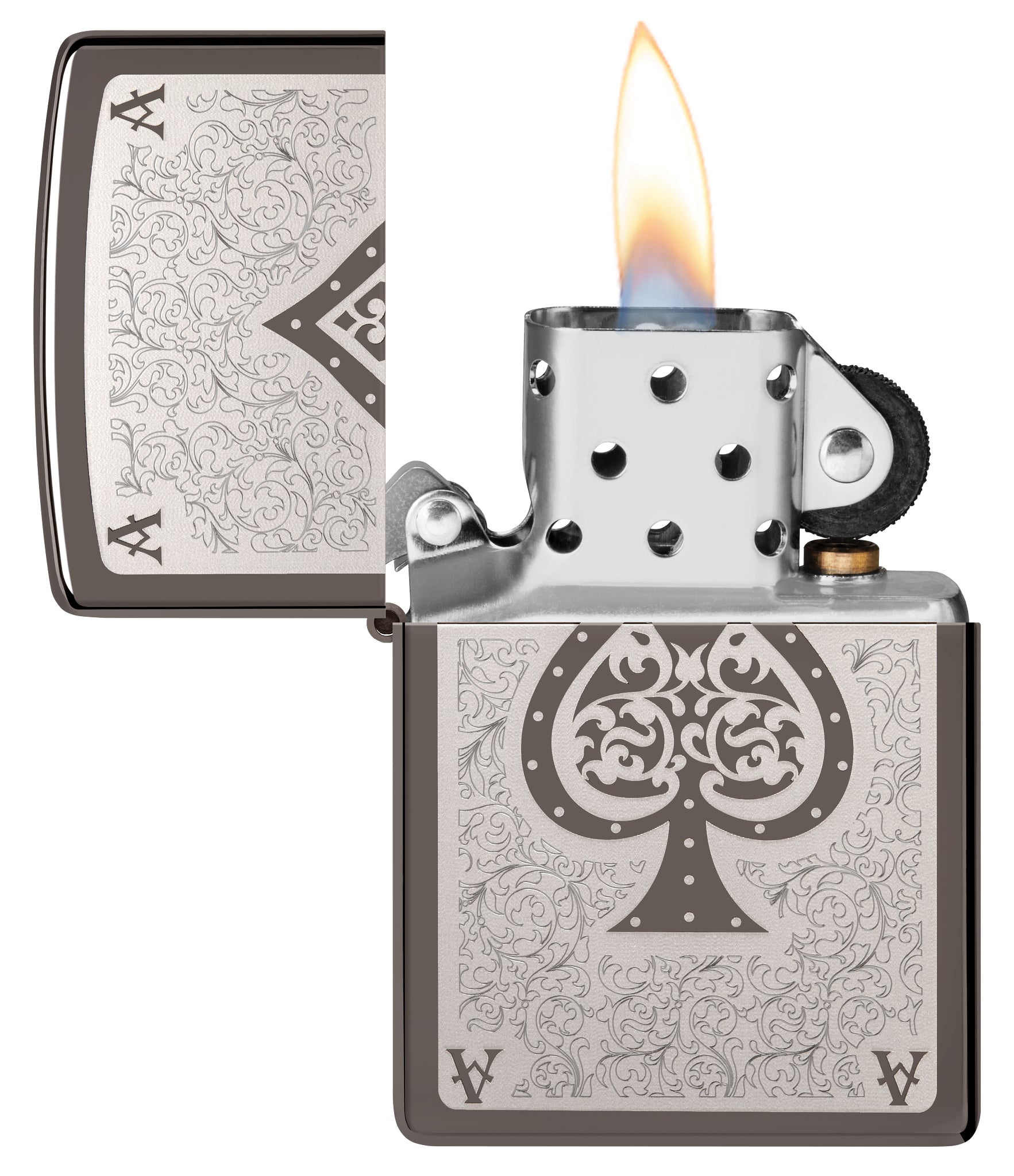 150 Ace Filigree Design Black Ice