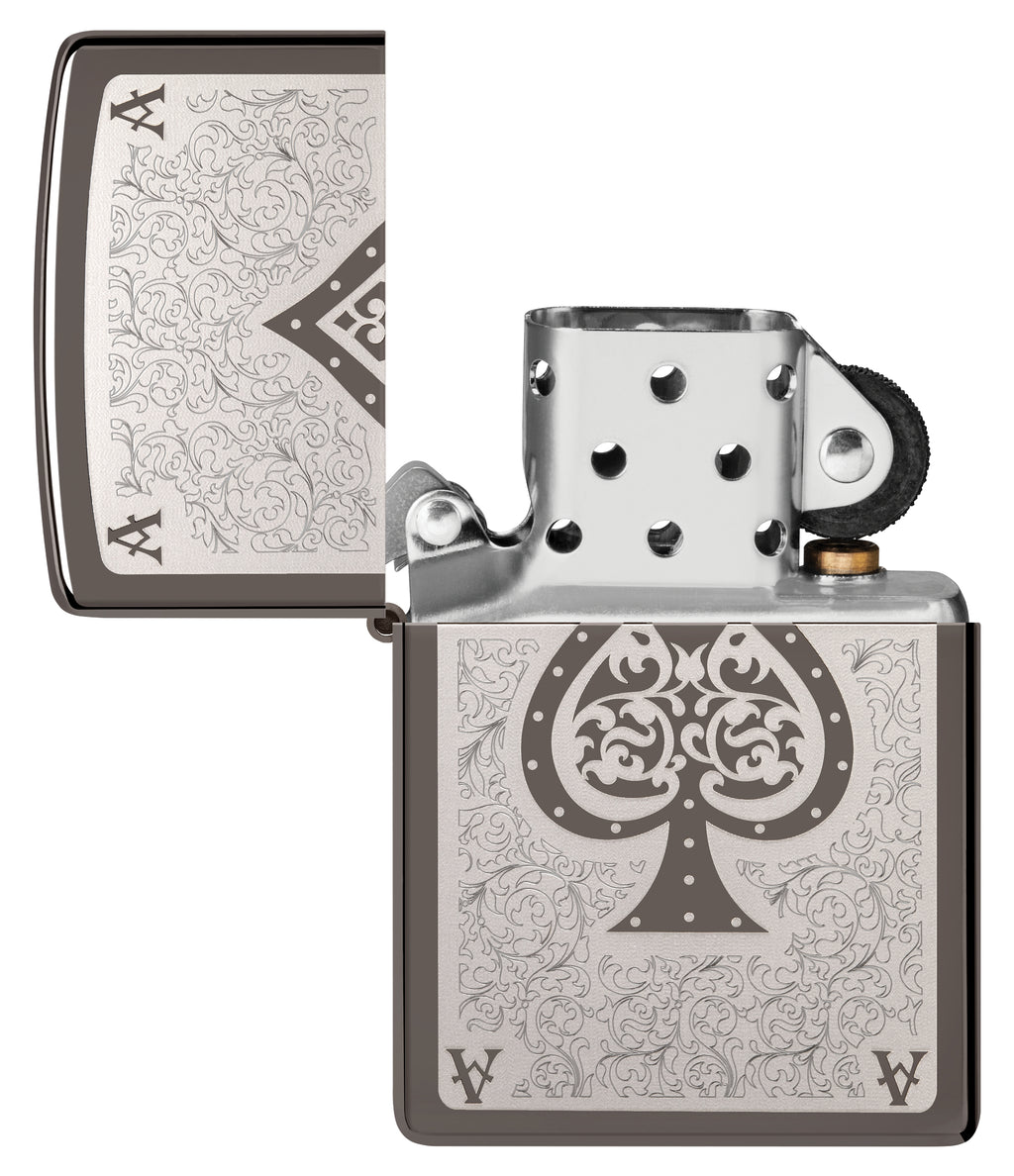 150 Ace Filigree Design Black Ice