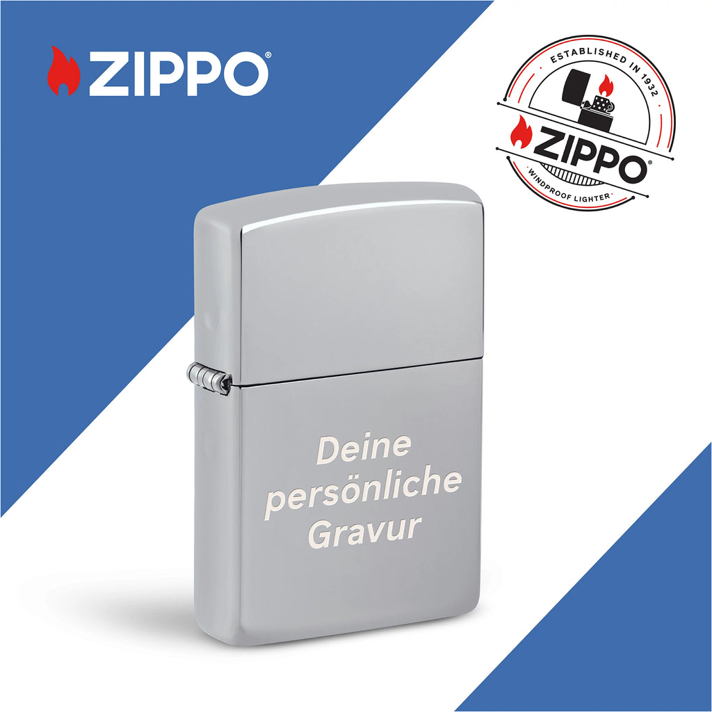 PL ZIPPO 250 CHROME HIGH POLISHED