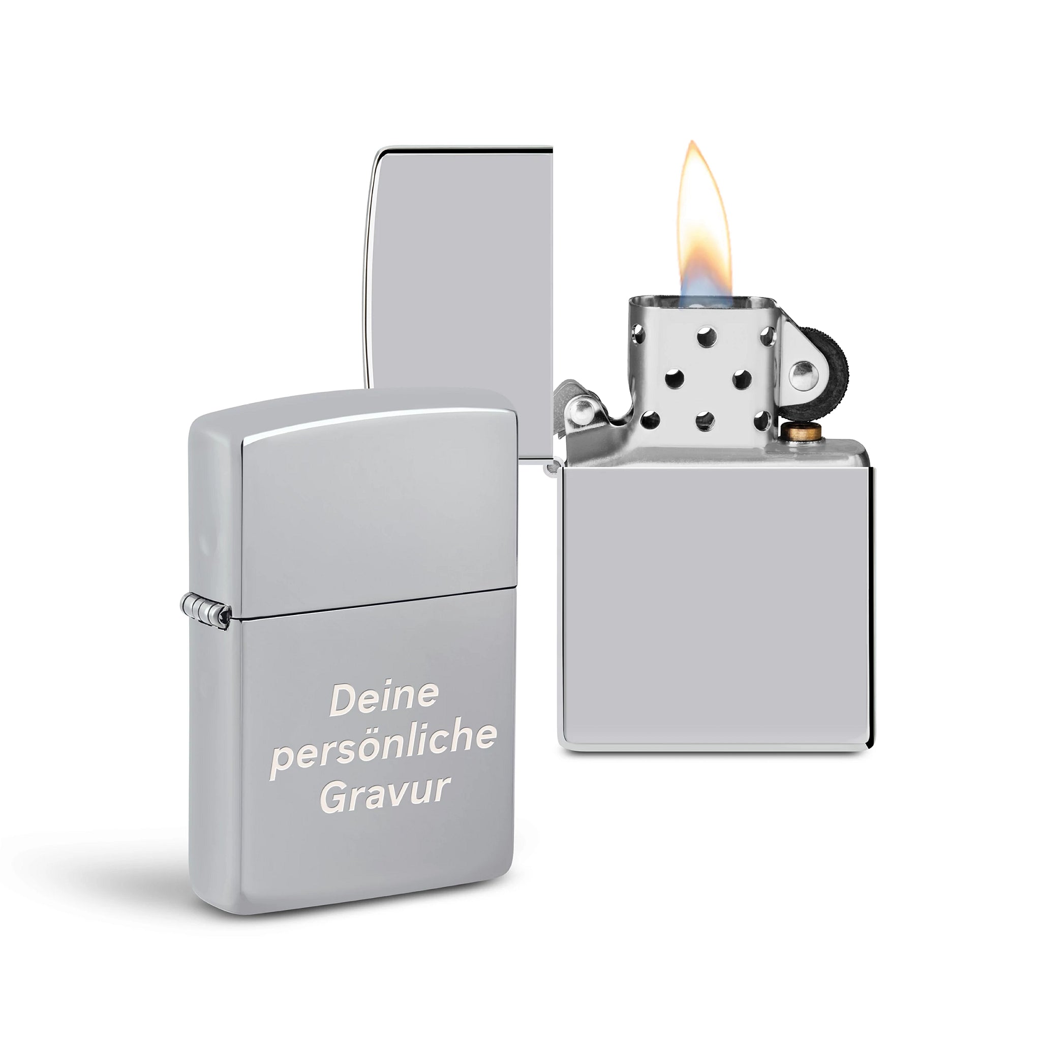 PL ZIPPO 250 CHROME HIGH POLISHED