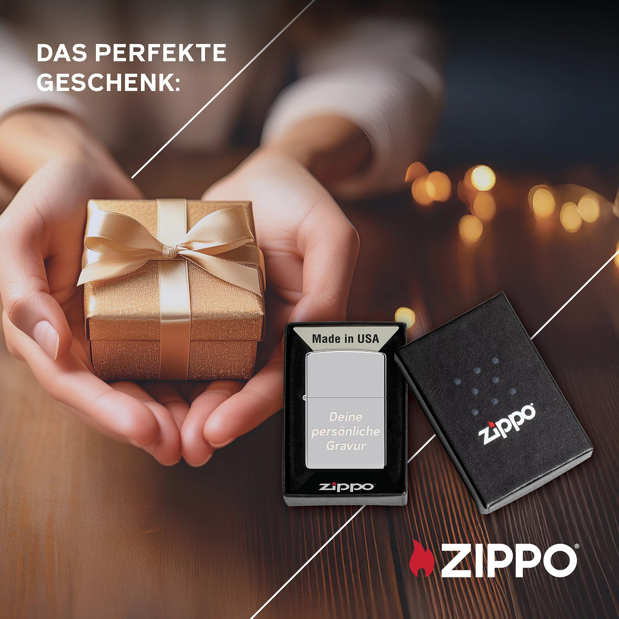 PL ZIPPO 250 CHROME HIGH POLISHED