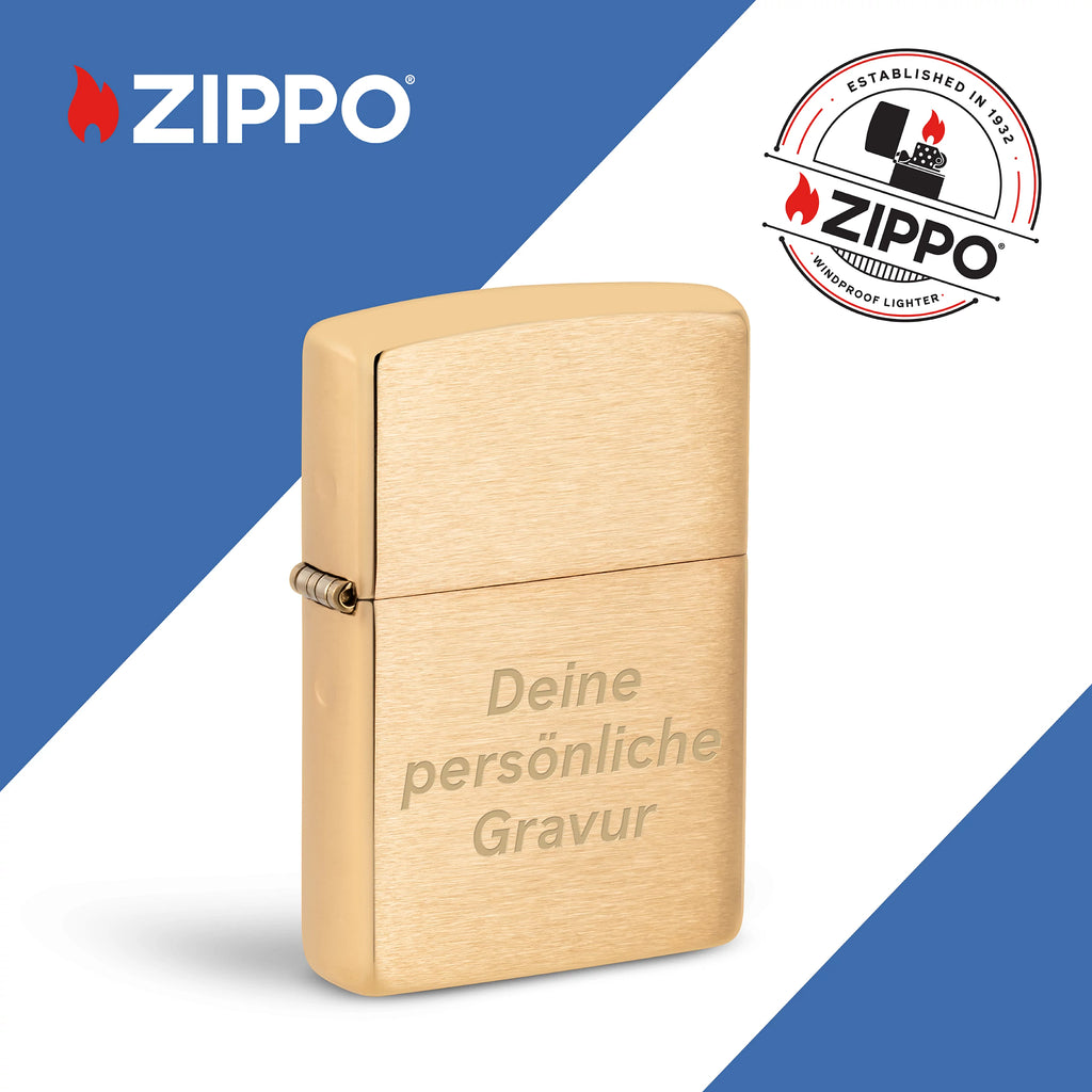PL ZIPPO 204 B BRASS BRUSHED